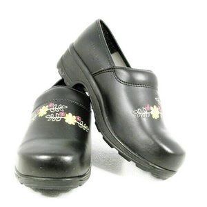 Moheda Toffeln Swedish Work Clogs Floral Pattern